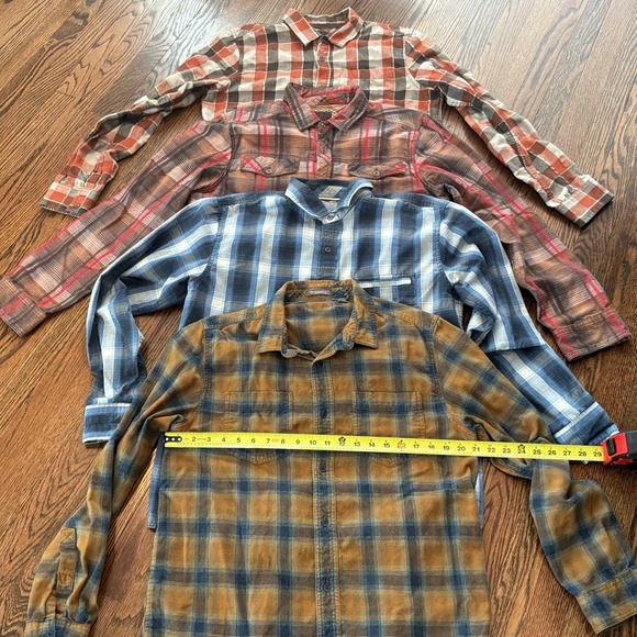 Set Of 4 Men's M Button Shirts Prana Horny Toad & Co Hiking Outdoors EUC - Picture 2 of 6